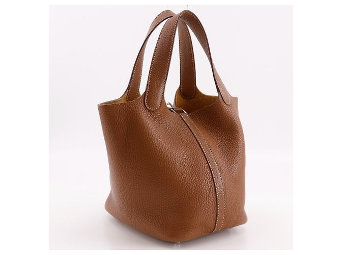 Hermès Sac à main Hermes Picotin Lock 18 PM Marron - vue 3