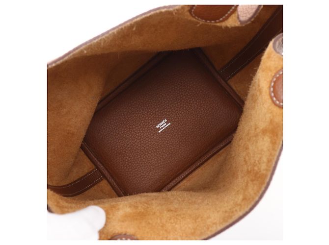 Hermès Sac à main Hermes Picotin Lock 18 PM Marron - vue 6
