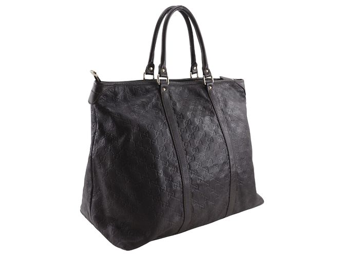 Mala de Viagem Boston Gucci em couro marrom - vista 3