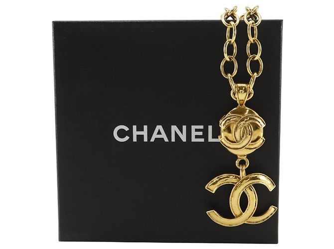 Collar Chanel Coco Mark chapado en oro Dorado - vista 16