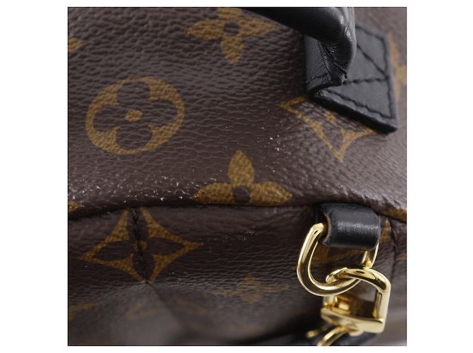 Mochila Louis Vuitton Palm Springs MINI Castaño Monograma - vista 11