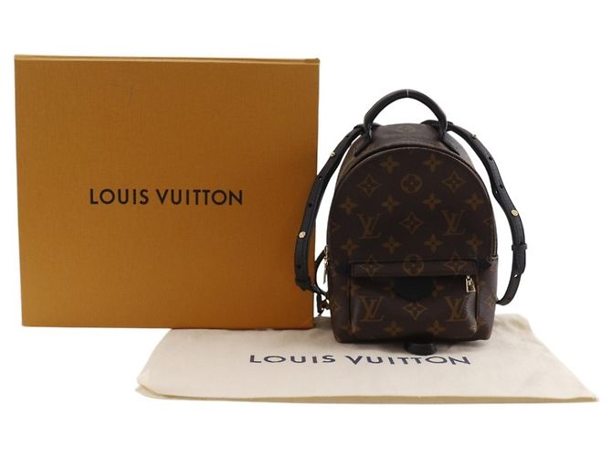 Mochila Louis Vuitton Palm Springs MINI Castaño Monograma - vista 16