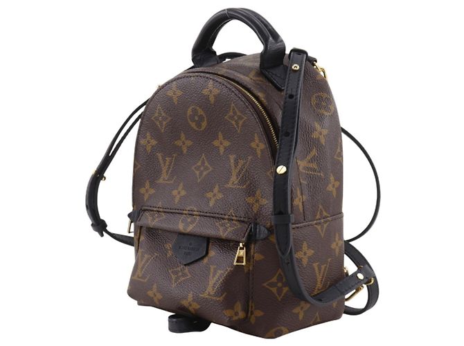 Mochila Louis Vuitton Palm Springs MINI Castaño Monograma - vista 2
