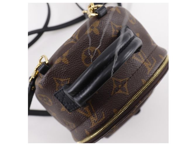 Mochila Louis Vuitton Palm Springs MINI Castaño Monograma - vista 5