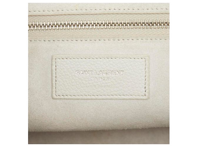 Autre Marque Borsa Saint Laurent Cabas Rive Gauche Grigio - vista 9