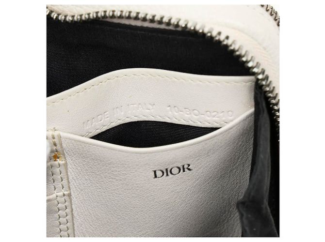 Borsa a tracolla Christian Dior in pelle avorio Crudo - vista 10