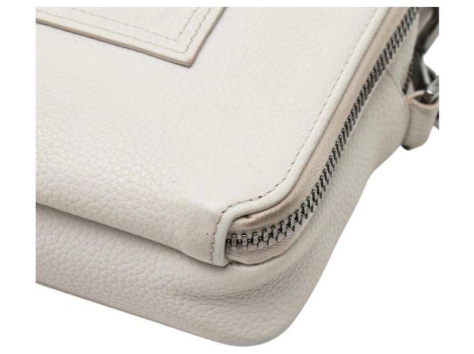 Borsa a tracolla Christian Dior in pelle avorio Crudo - vista 4