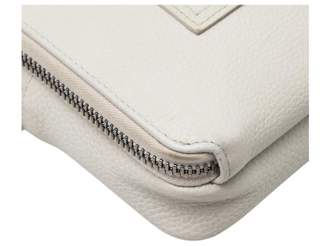 Borsa a tracolla Christian Dior in pelle avorio Crudo - vista 5