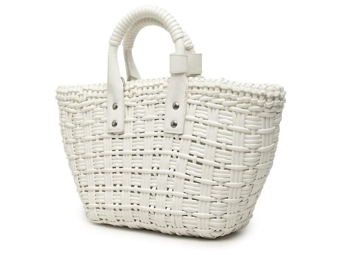 Borsa Balenciaga Bistro XS Bianco - vista 2