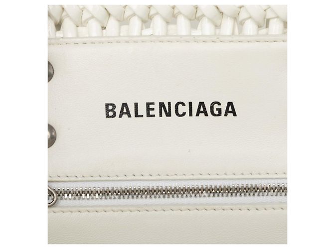 Borsa Balenciaga Bistro XS Bianco - vista 5
