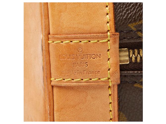 Louis Vuitton Monogram Alma Handtasche Braun - Ansicht 10
