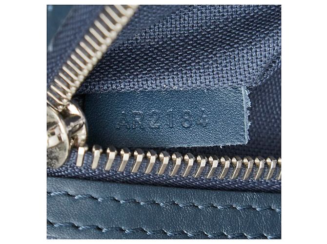 Borsa Tote Louis Vuitton Damier Herald Marrone Blu navy - vista 11