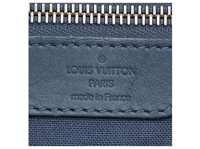 Borsa Tote Louis Vuitton Damier Herald Marrone Blu navy - vista 12
