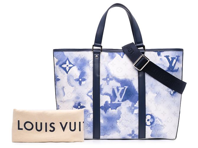 Louis Vuitton Blue Monogram Watercolor Weekend Tote PM Blau - Ansicht 7