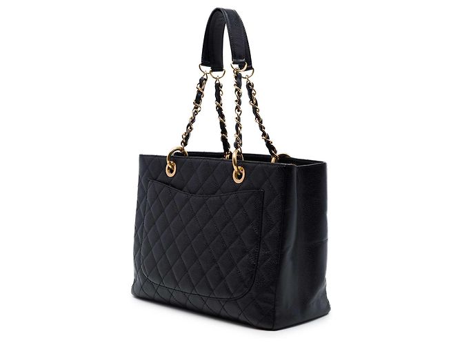 Borsa Grand Shopping Chanel Black Caviar Nero - vista 2