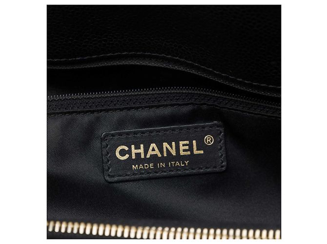 Borsa Grand Shopping Chanel Black Caviar Nero - vista 5
