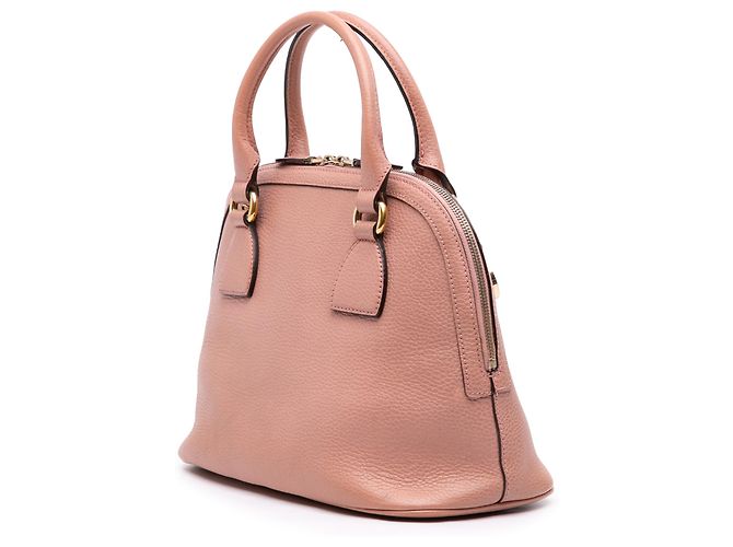 Gucci Pink Small Dollar Calfskin GG Charm Dome Satchel Handtasche - Ansicht 2