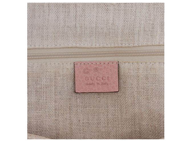 Gucci Pink Small Dollar Calfskin GG Charm Dome Satchel Handtasche - Ansicht 5