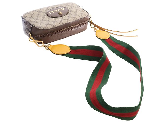 Gucci Beige GG Supreme Web Neo Vintage Crossbody - vista 12