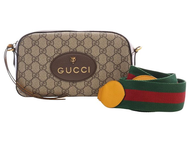 Gucci Beige GG Supreme Web Neo Vintage Crossbody - vista 13