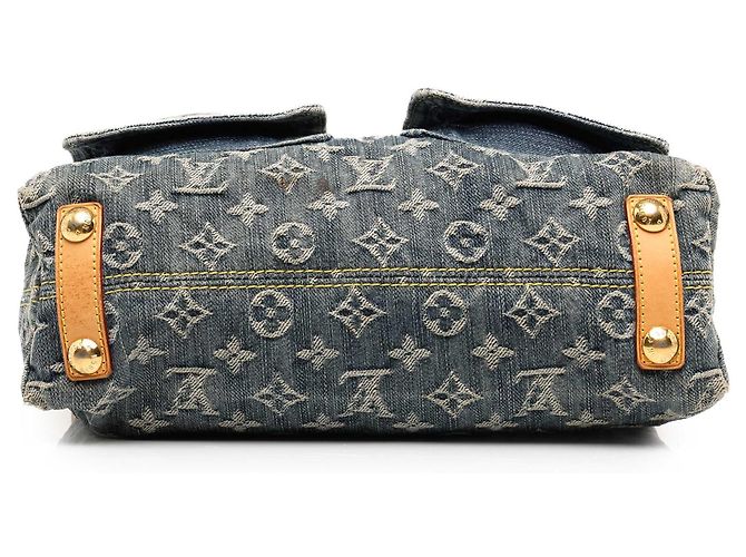 Louis Vuitton Blue Monogram Denim Baggy PM - vista 3