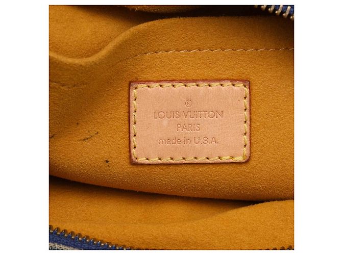 Louis Vuitton Blue Monogram Denim Baggy PM - vista 5