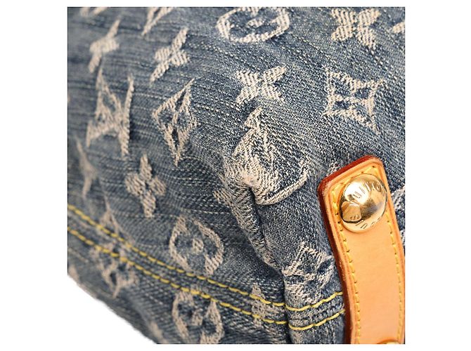 Louis Vuitton Blue Monogram Denim Baggy PM - vista 7