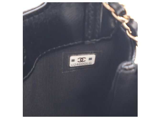 Chanel Clutch 31 con Catena in Lambskin Lucido Nero - vista 5