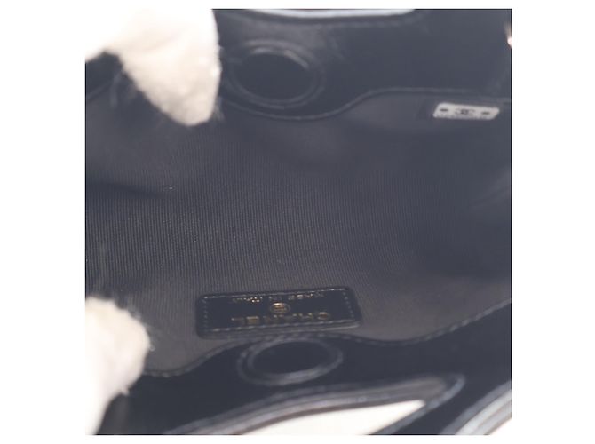 Chanel Clutch 31 con Catena in Lambskin Lucido Nero - vista 6