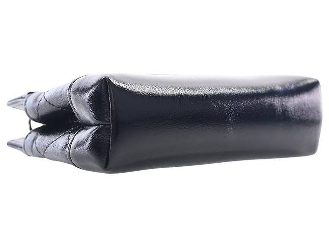 Chanel Clutch 31 con Catena in Lambskin Lucido Nero - vista 7