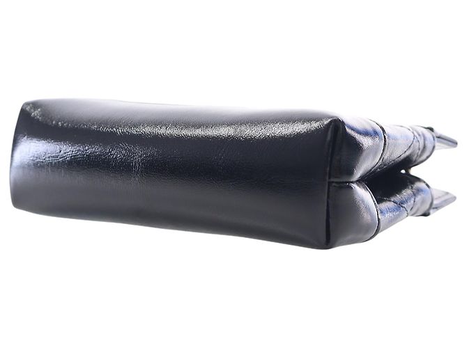Chanel Clutch 31 con Catena in Lambskin Lucido Nero - vista 8