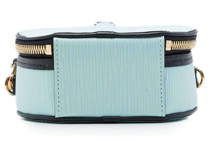 Louis Vuitton Mini Boite Chapeau in pelle Epi blu Blu chiaro - vista 3
