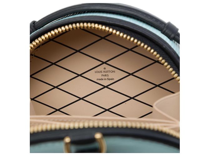 Louis Vuitton Mini Boite Chapeau in pelle Epi blu Blu chiaro - vista 4