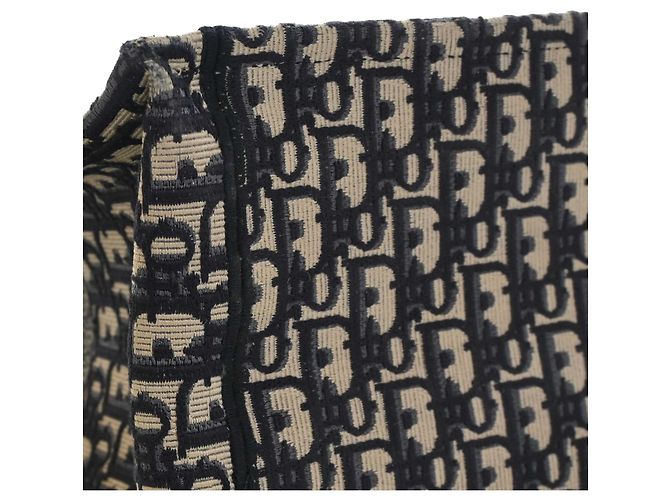Autre Marque Dior Blue Large Oblique Embroidered Canvas Book Tote Blau Marineblau - Ansicht 9