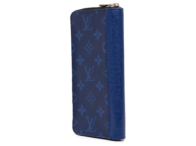 Cartera Zippy Vertical Louis Vuitton Blue Monogram Taigarama Azul - vista 2
