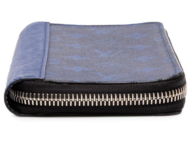 Cartera Zippy Vertical Louis Vuitton Blue Monogram Taigarama Azul - vista 3