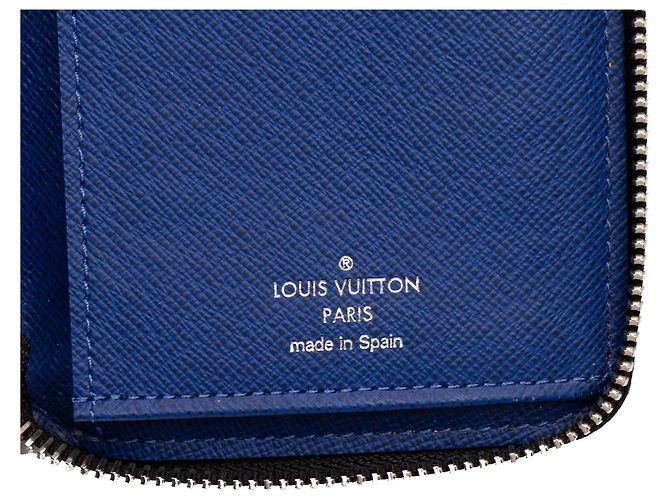 Cartera Zippy Vertical Louis Vuitton Blue Monogram Taigarama Azul - vista 5