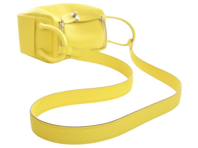 Hermès Mini Clemence Lindy 20 Amarillo - vista 11