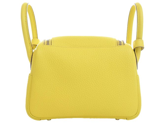 Hermès Mini Clemence Lindy 20 Amarillo - vista 2