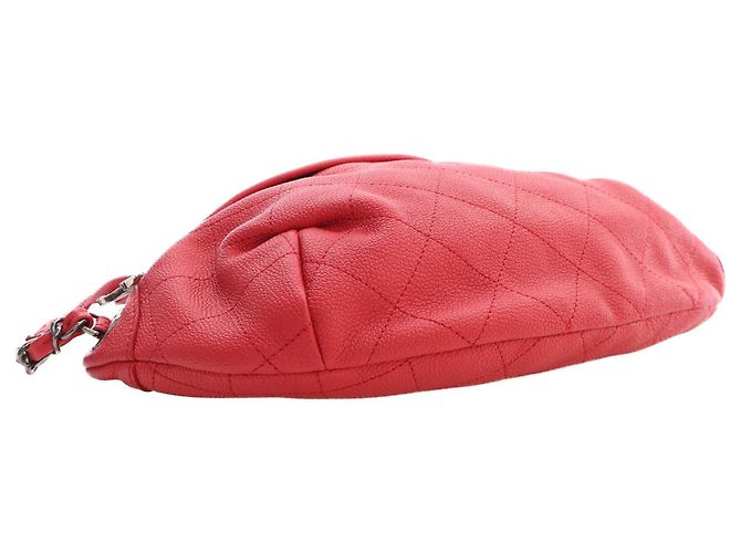 Borsa cintura Chanel Red Quilted Caviar Zip and Carry Rosso - vista 7