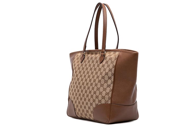Borsa tote con zip Gucci Bree in tela GG beige - vista 2