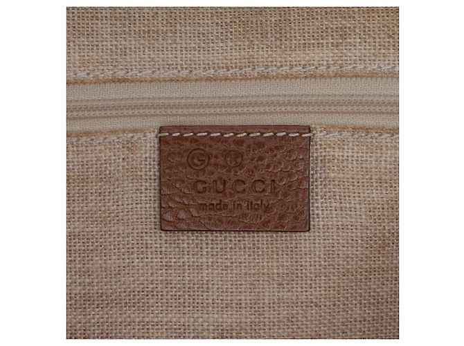 Borsa tote con zip Gucci Bree in tela GG beige - vista 5