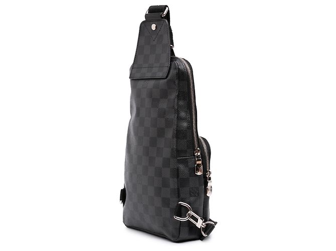 Louis Vuitton Black Damier Graphite LV League Avenue Sling Nero - vista 2