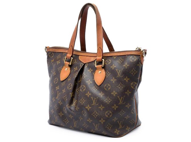 Louis Vuitton Brown Monogram Palermo PM Castaño - vista 2