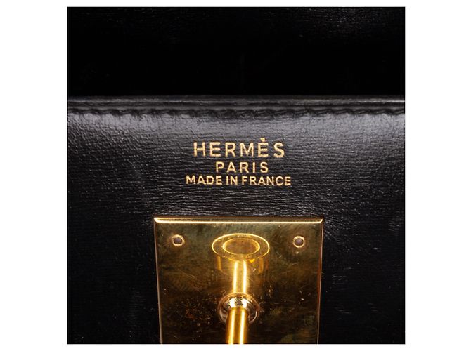 Hermès Black Box Calf Kelly Sellier 32 Schwarz - Ansicht 5