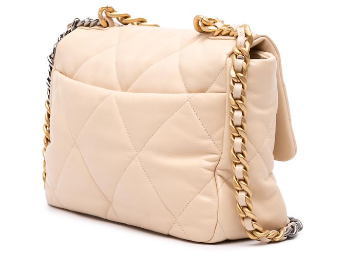 Chanel Beige Large Lambskin 19 Flap - vista 2