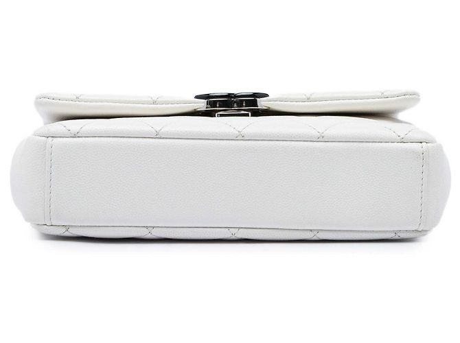 Chanel White Small Quilted Caviar My Everything Flap Bianco - vista 3