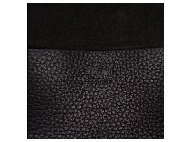 Zaino Valentino Rockstud in pelle di vitello grana grossa nera Nero - vista 5