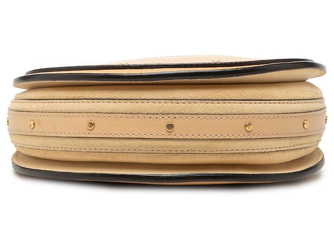 Chloé Pixie Satchel Klein aus Kalbsleder und Wildleder Beige - Ansicht 3