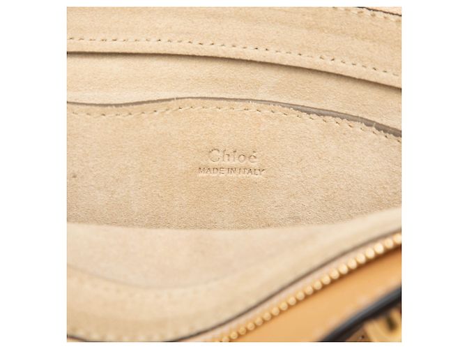 Chloé Pixie Satchel Klein aus Kalbsleder und Wildleder Beige - Ansicht 5